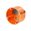Kép 1/2 - Gipszkarton készülékdoboz, szélálló, Ø68/47mm M20 narancs