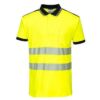 Kép 1/2 - T180 - Jól láthatósági Vision pólóing - sárga/fekete