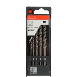 ABRABORO 5 részes kőzetfúró készlet (műanyag dobozban)