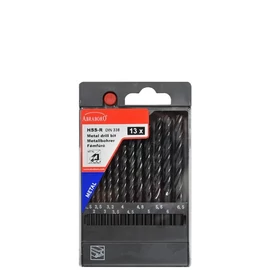 ABRABORO HSS fémfúró készlet D 1,5-6,5 x 0,5+3,2/4,8 mm 13 darabos