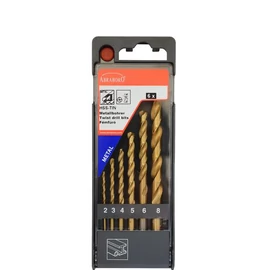 HSS-TIN fémcsigafúró készlet - 6 db (pcs)