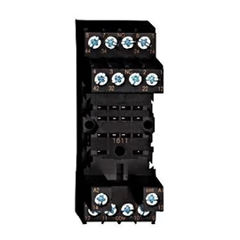 PT reléfoglalat 14p, 6A, csavaros csatl. 4 pólusú PT reléhez