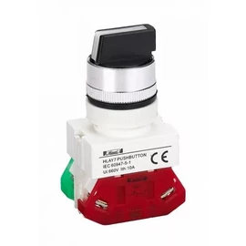 HIMEL HLAY7-11X/20 Fekete 2 pozíciós választókapcsoló 1NO+1NC