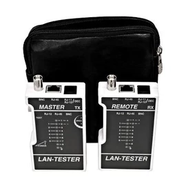 Hálózattesztelő RJ45 (UTP+STP) / RJ11 / koax - SCHRACK