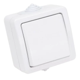 Falon kívüli 1-áramkörös kapcsoló 10AX/250VAC, IP54,(101)