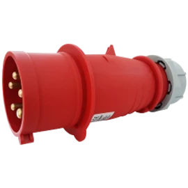 Fázisfordítós ipari csatlakozó dugó külső tömszelencével