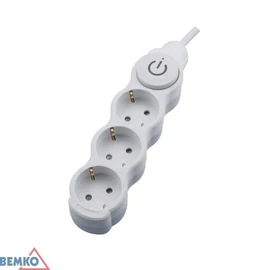 Bemko hosszabbító 3-as 5m kapcsolós (3x1,5mm2)