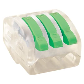 Nyitható, csavarnélküli vezetékösszekötő - 3 x 0.5-4mm