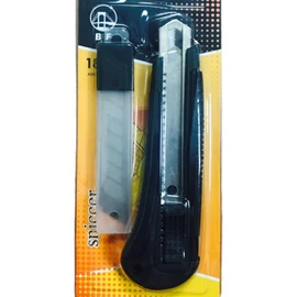 Sniccer 18 mm gumírozott markolattal - tapétavágó kés + 3 db tartalékpenge