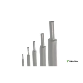 TRACON Zsugorcső, vékonyfalú, 2:1 zsugorodás, 19-9,5 szürke