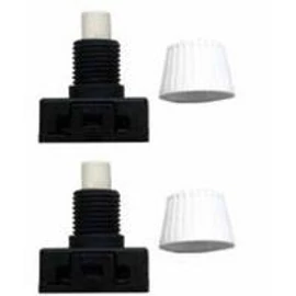 Beépíthető nyomókapcsoló, fehér, 2db