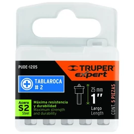 Gipszkarton csavarbehajtó, S2 acél, 25mm PH2 