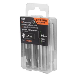 Mágneses bit adapter, 60mm, 5 db/csomag 