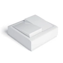 Csillár kapcsoló, falon kivüli, 10A-250V, fehér