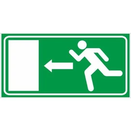 Menekülési út balra(utánvilágító)