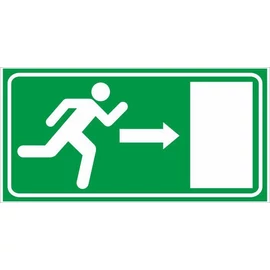 Menekülési út jobbra(utánvilágító)