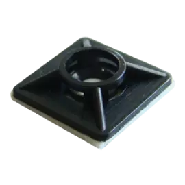 Öntapadós/csavarozható, 4oldalt fűzhető kötegelő talp,fekete