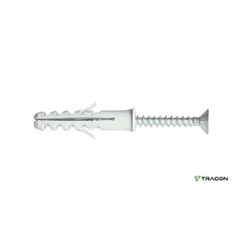 Tracon peremes tipli + csavar, beütős dübel 8x40 mm - T8PCS-PA 
