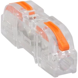Tracon - Csavar nélküli vezetékösszekötő, toldó, nyitható, átlátszó