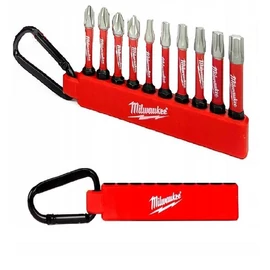 Milwaukee Shockwave IMPACT DUTY bithegy készlet 10db-os, karabineres