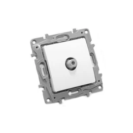 Niloé 764550 fehér TV aljzat, F tipus 1dB csillagpontos