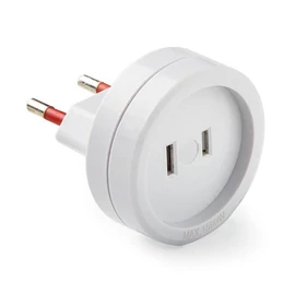 Háztartási csatlakozó adapter EU-USA 6A-250V