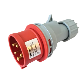 Ipari csatlakozó dugó, 5P 16A külső tömítőszelencével