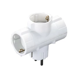 GAO T dugó földelt 3-as elosztó, 230V, gyerekzáras max16A