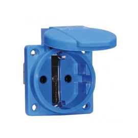 Dugalj háztartási beép. kék 16A 2P+F 230VAC csap.fed. IP54 DAFB-162 Bals