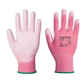 A120 - Nylon kesztyű PU tenyérmártott - pink