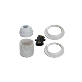 Foglalat E27 Csillár 2 gyűrűvel fehér 63043Duwi 25db/csom.