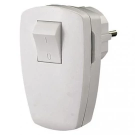 Dugvilla lengő földelt fehér 2 pólusú kapcsolóval Gao