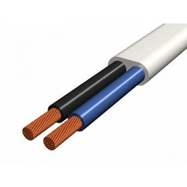 MTL 2x0,5 fehér lapos sodrott 300/300V H03VVH2-F