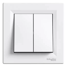 Asfora 105 (csillár) kapcsoló Kerettel Rugós Fehér