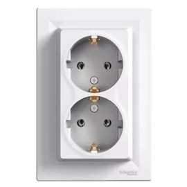 Asfora Dupla Dugalj (2x2P+F) Kerettel Fehér