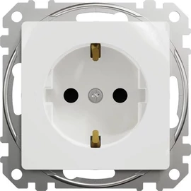 Sedna új Dugalj (2p+F) 16A biztonsági zsaluval Rugós Fehér