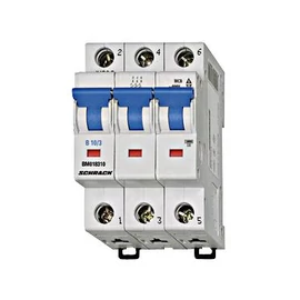Kismegszakító - Circut breaker 3P B 10A 6kA BMS6 3 MOD. Schrack
