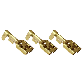 Szigeteletlen rátolható csatlakozó hüvely helyzetrögzítővel 6,3x0,8mm (100db/cso