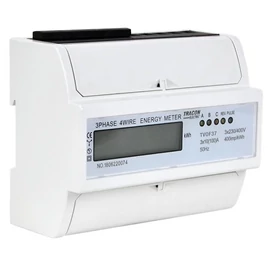 LCD kijelzésű fogyasztásmérő, közvetlen, 3 fázisú 100A