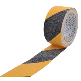 TRACON Csúszást csökkentő jelölőszalag, sárga-fekete 5mx50mm