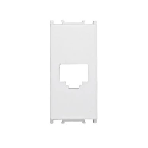 Fedlap RJ45 Toolless Line aljzatmodulhoz, 1 modul, fehér