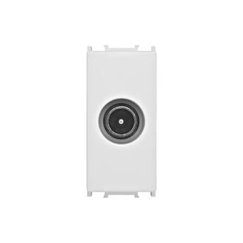 Antenna csatlakozóaljzat, végponti, 1dB, 1 modul, fehér