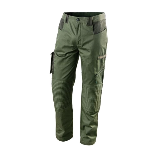 Munkanadrág olíva, 60% pamut, 40% polyester, 255 g/m2, L