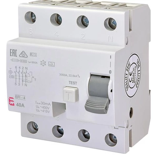 ETI FI-relé A 40A/0.03 4P