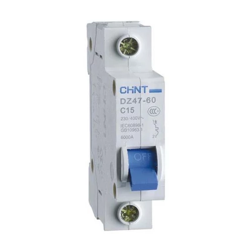 CHINT Kismegszakító - Circut breaker 3kA 1P C karakterisztika 2A DZ47-60 982076