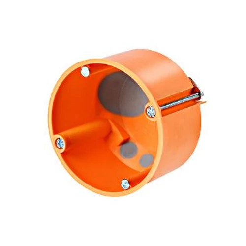 Gipszkarton készülékdoboz, szélálló, Ø68/47mm M20 narancs