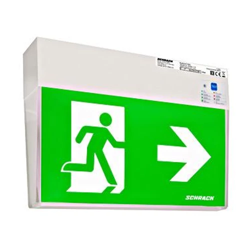 K3 lámpa, LED, 3-8h, 230VAC, önellenőrző - 1h/2h/3h/8h áthidalására, LiFePO4 akkumulátorral
