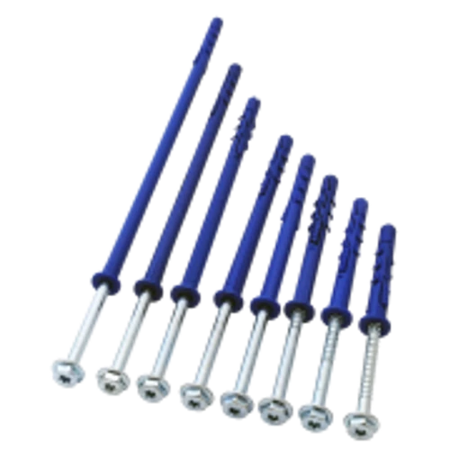 Tracon peremes dűbel, hatlapfejű peremes csavarral M10×100mm