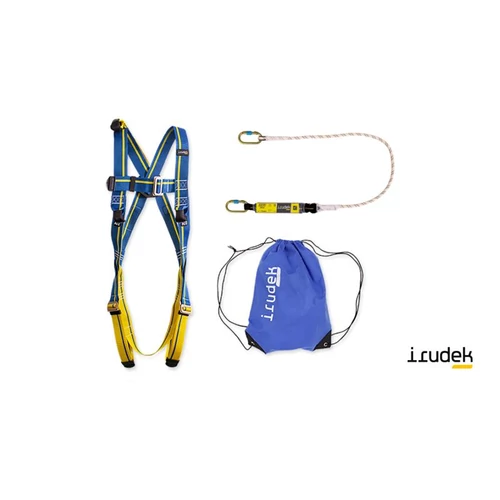 IRUDEK APENINOS S-M heveder szett, LIGHT PLUS 2 heveder + 981 karabíner + 361 energiaelnyelő, hordtá