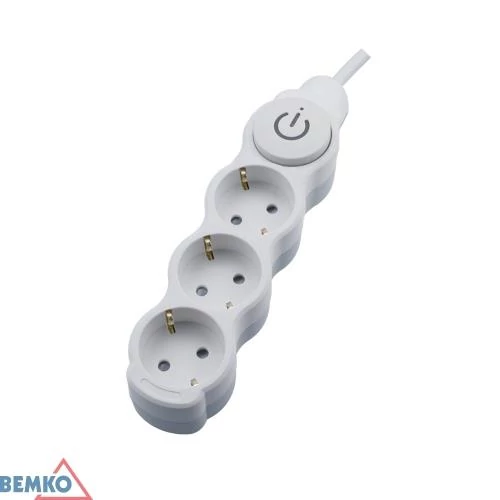 Bemko hosszabbító 3-as 5m kapcsolós (3x1,5mm2)